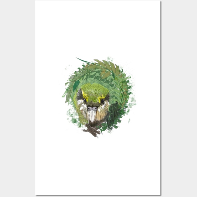 kakapo Wall Art by SeaGalaxyBrain